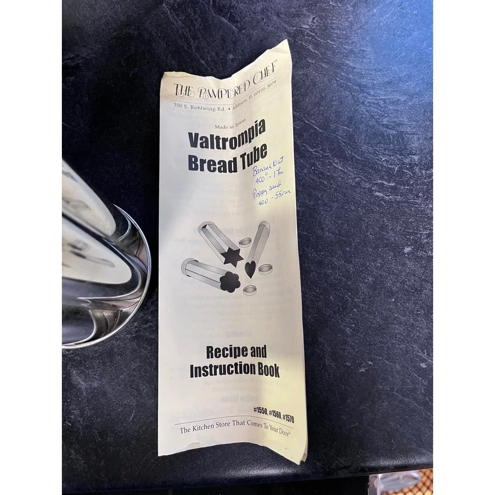 The Pampered Chef‎ Valtrompia Bread Tube Flower Mold #1550 Baking Tool